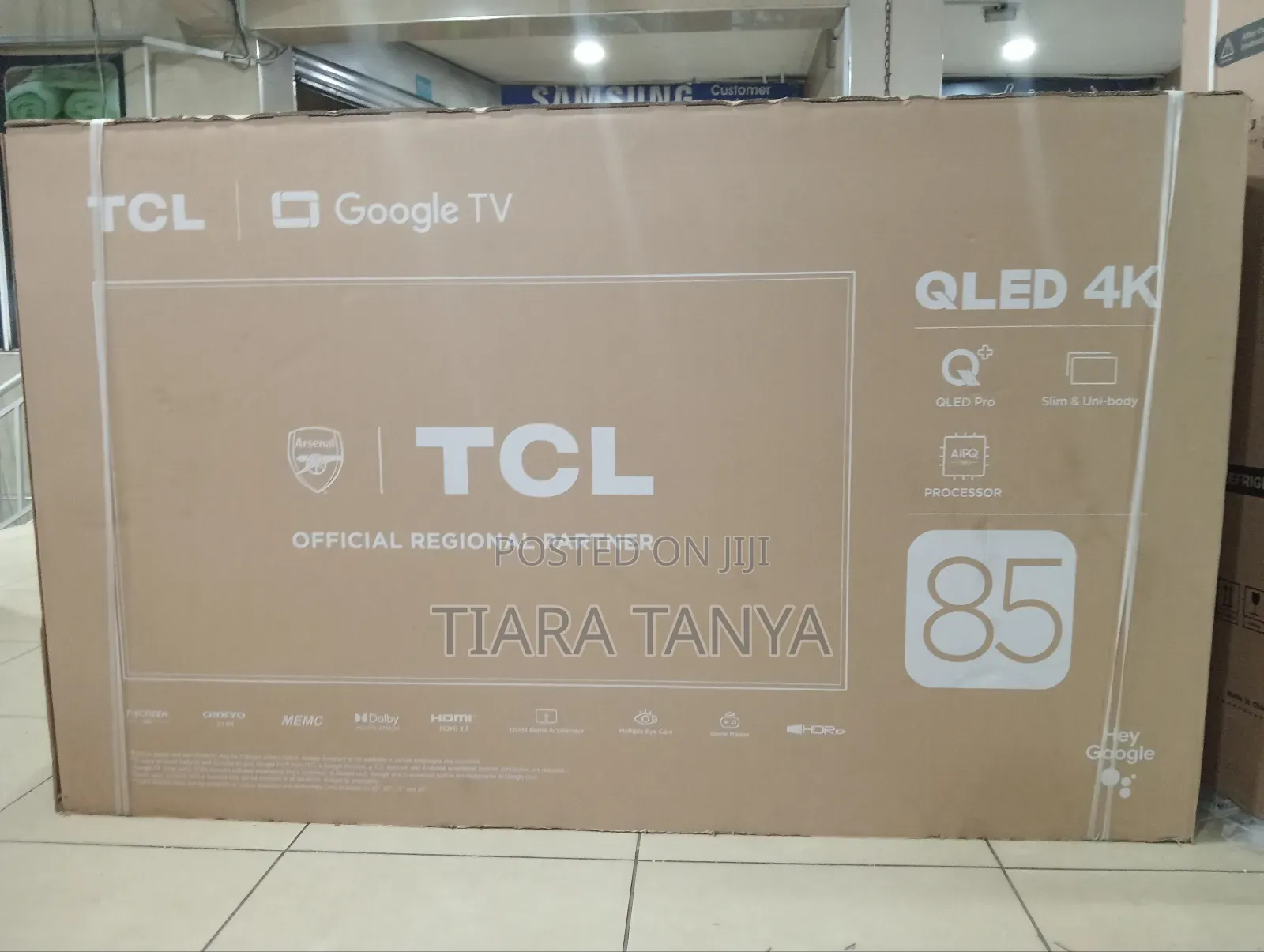 TCL 85" Qled C655 Smart Google Tv