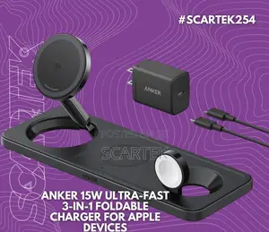 Anker 15w Ultrafast 3in1 Foldable Charger for Apple Devices