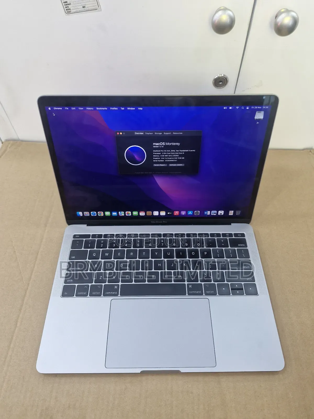 Laptop Apple MacBook Pro 2016 8GB Intel Core I5 SSD 256GB