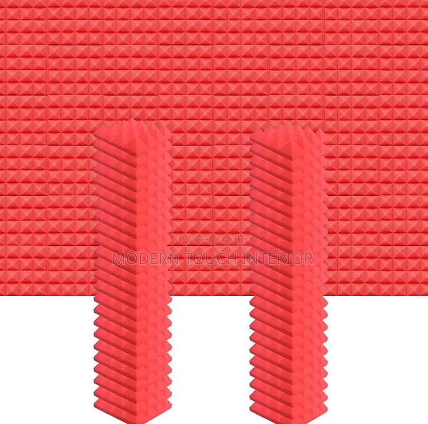 Soundproof Red Panels