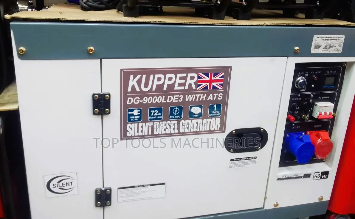 Kupper Diesel Silent Generator 10kva/9kva 3 Phase