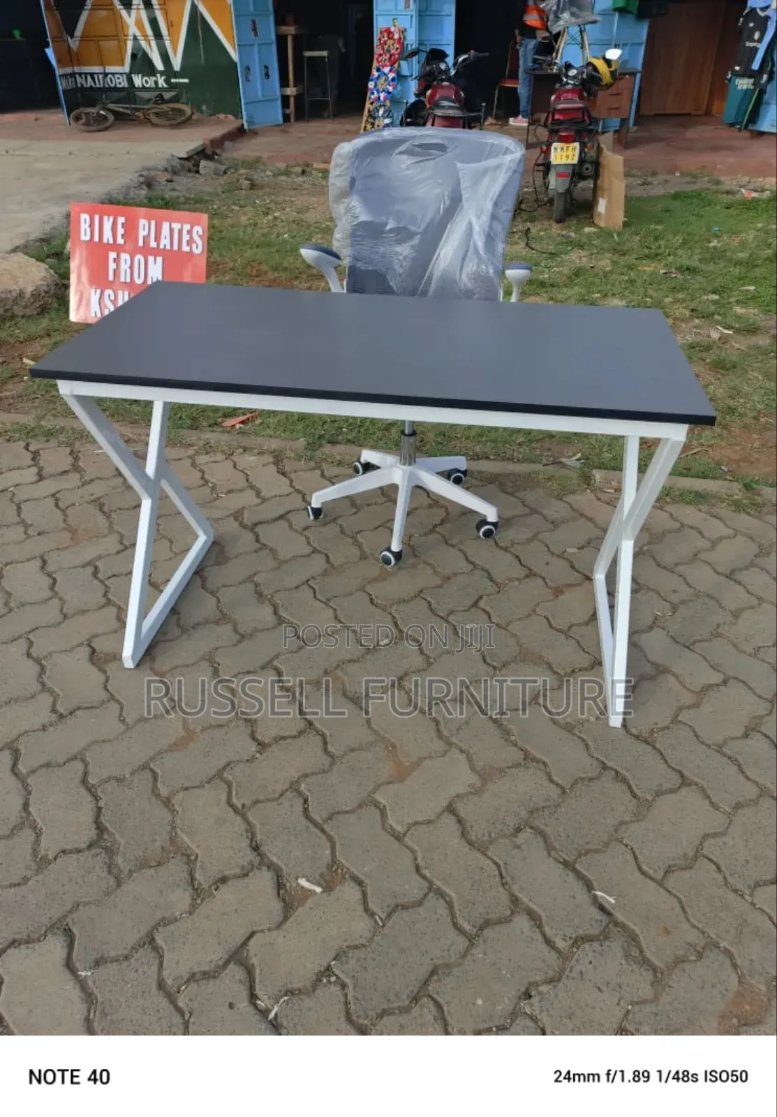 Clean Study Table and Modern Office Chair