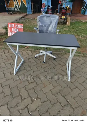 Clean Study Table and Modern Office Chair