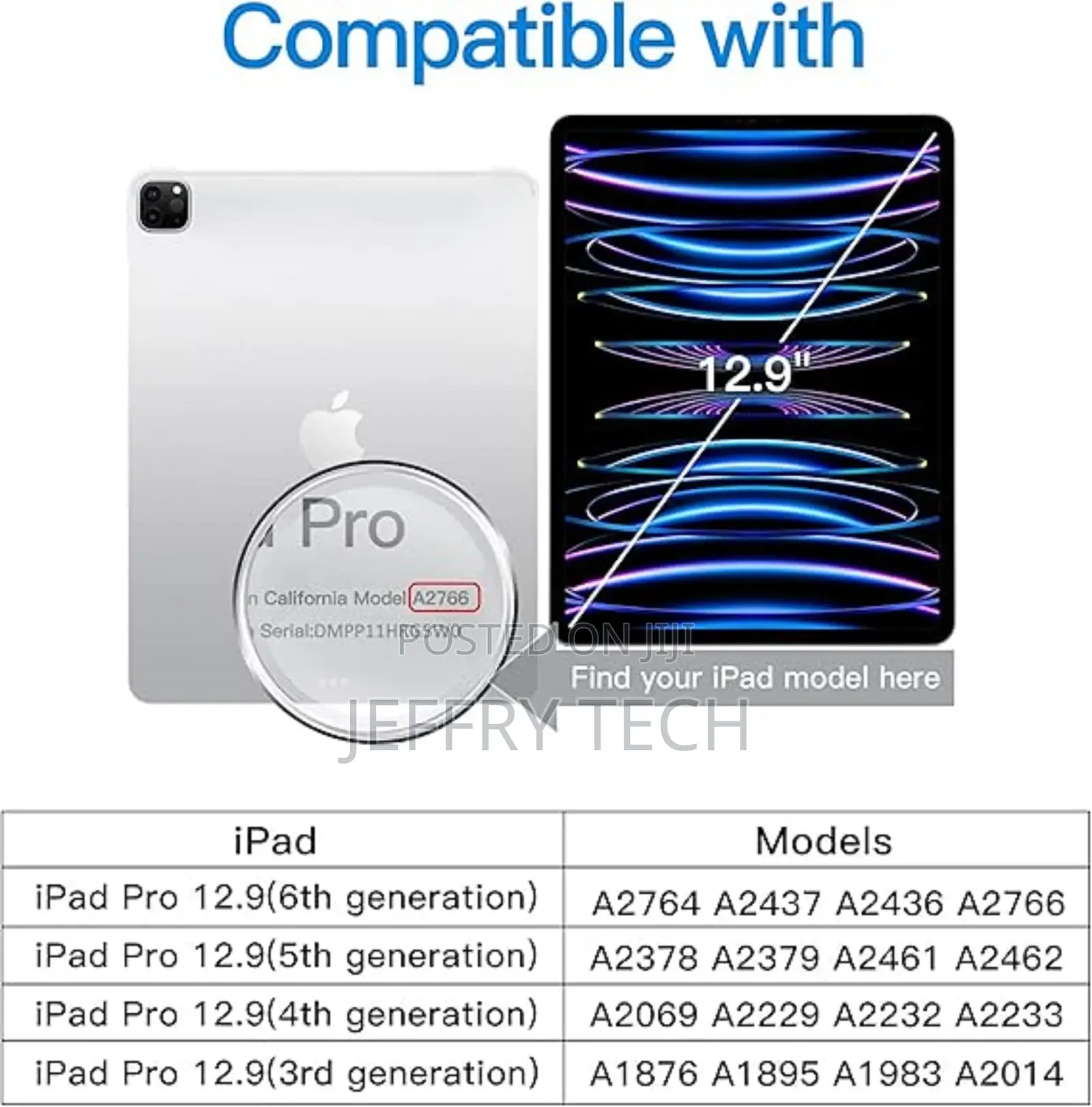 Screen Protector for iPad Pro 12.9-Inch Tempered Glass