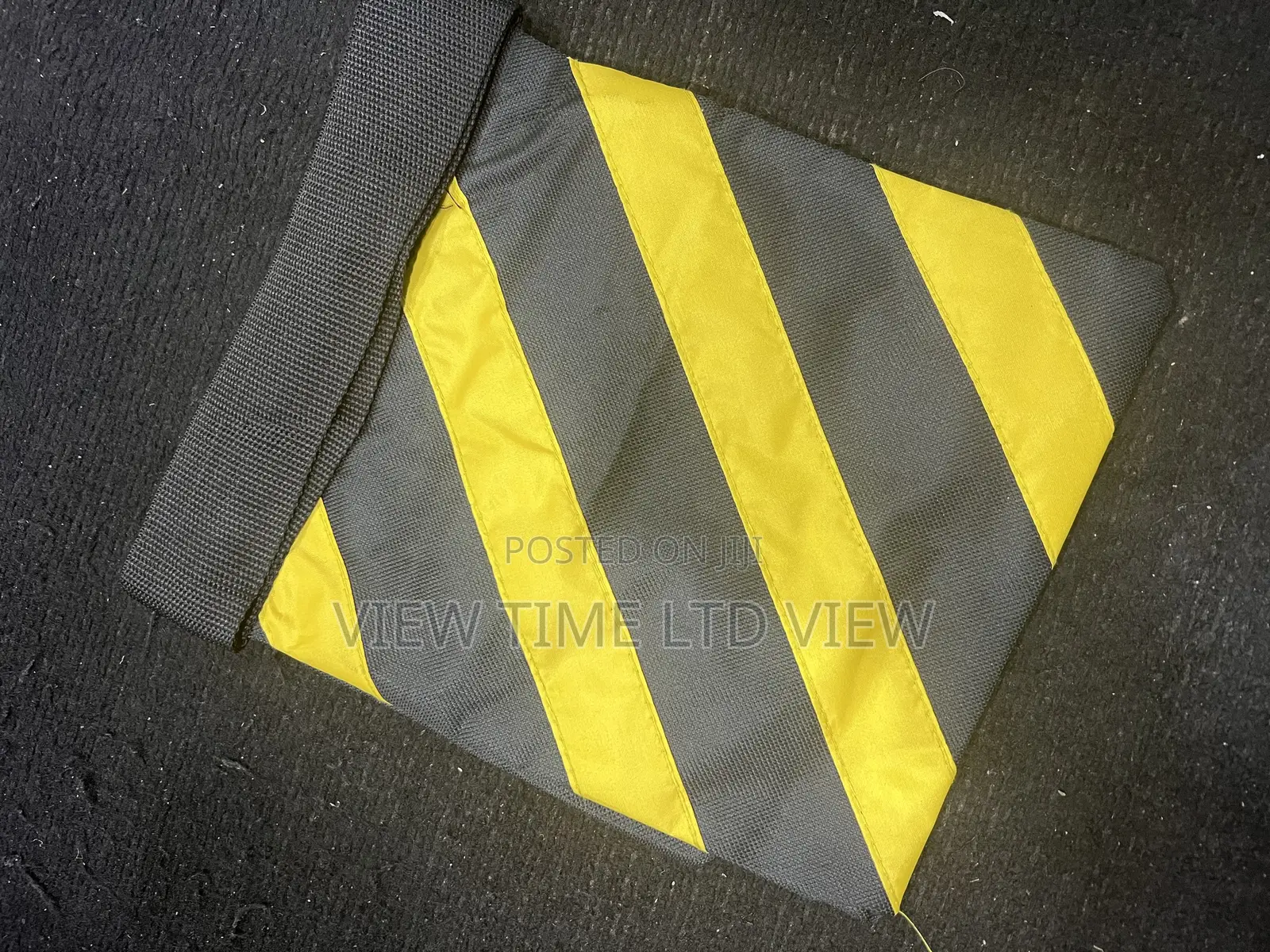 Yellow Black Stripes Sand Bag Weight Bags