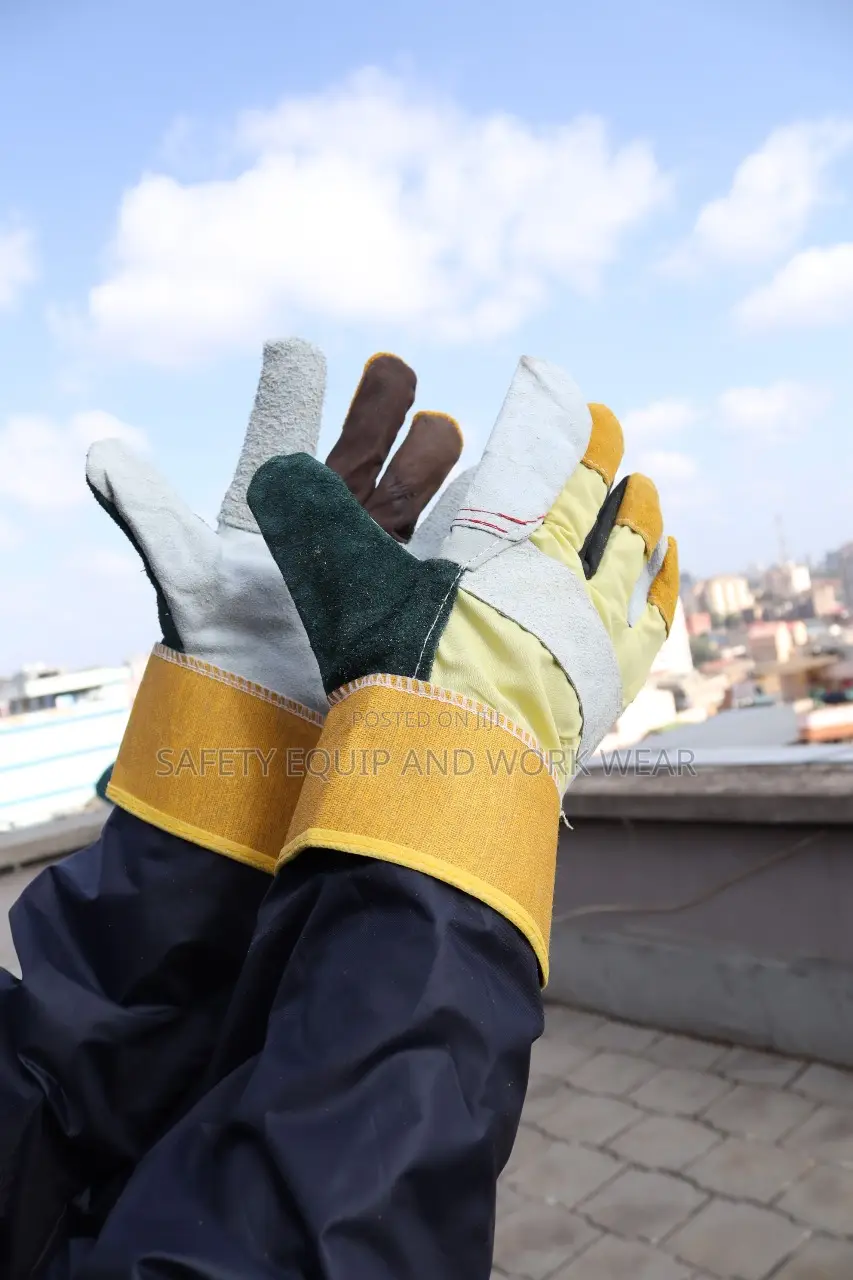 Healthcare Safety Leather Hand Gloves