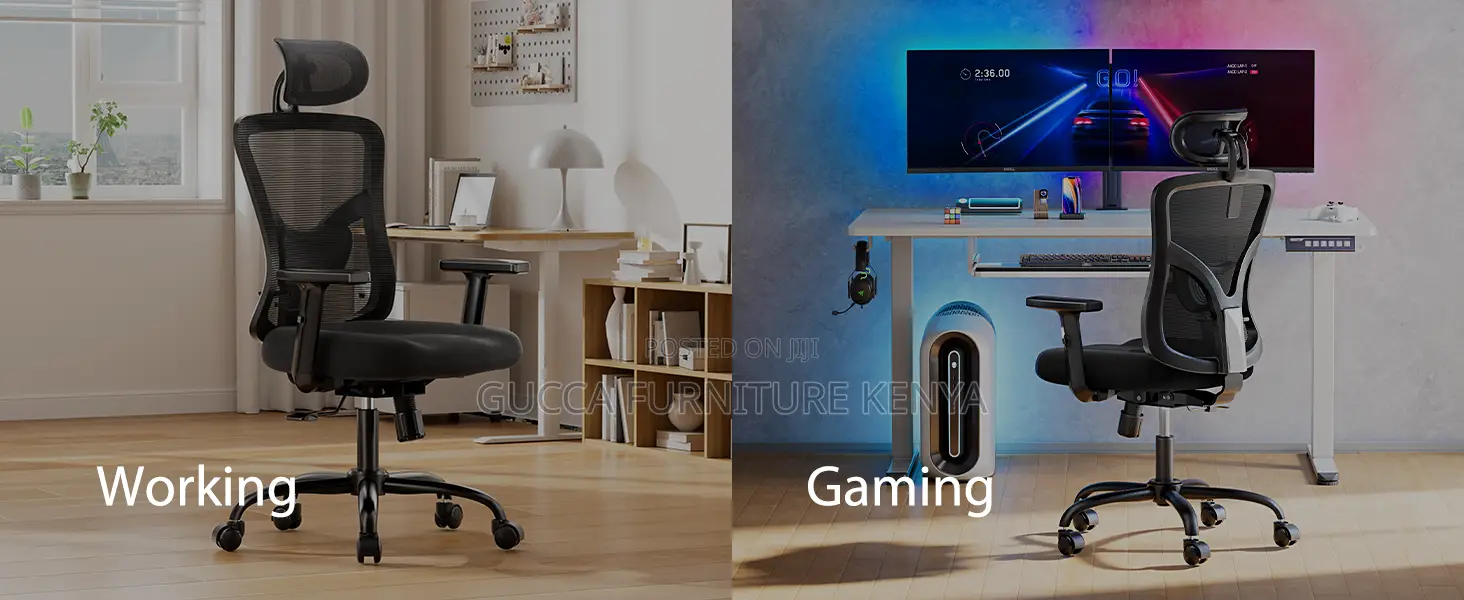 Office Chairs: Ergonomic Mesh High Back Computer Chair