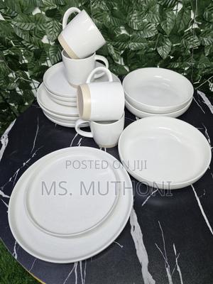 24 Pieces Double Glaze Ceramic Dinner Set - thumbnail 2