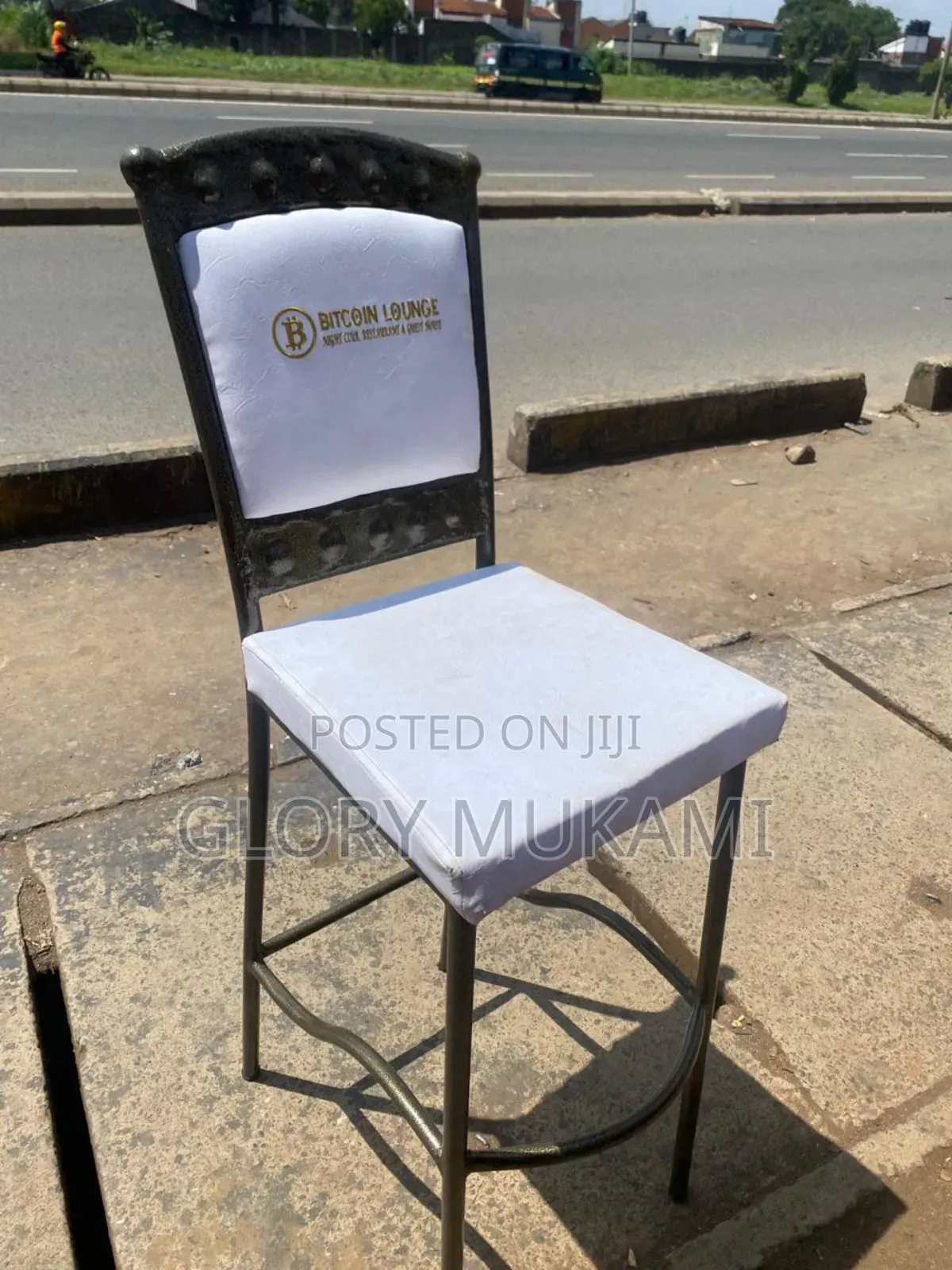 White Restaurants and Bar Chairs Coated