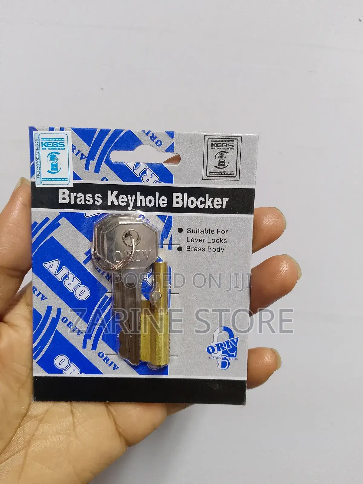 Oriv Brass Keyhole Blocker Suitable for Locks