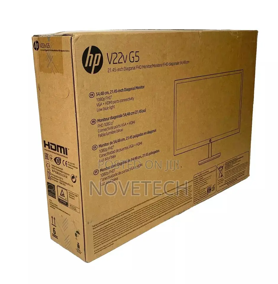 HP V22v G5 FHD Monitor 22 FHD (1920 X 1080) 48-75 Hz