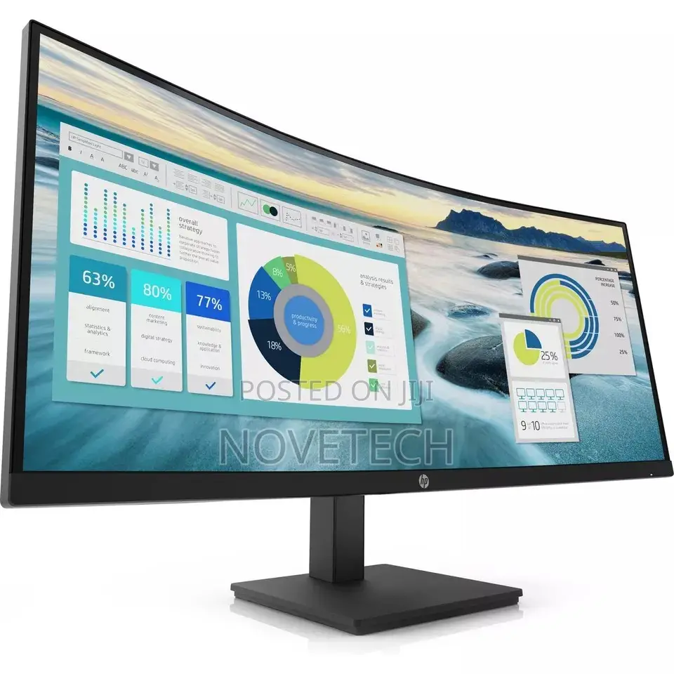 HP P34HC G4 34" WQHD Curved Desktop Monitor 60hz