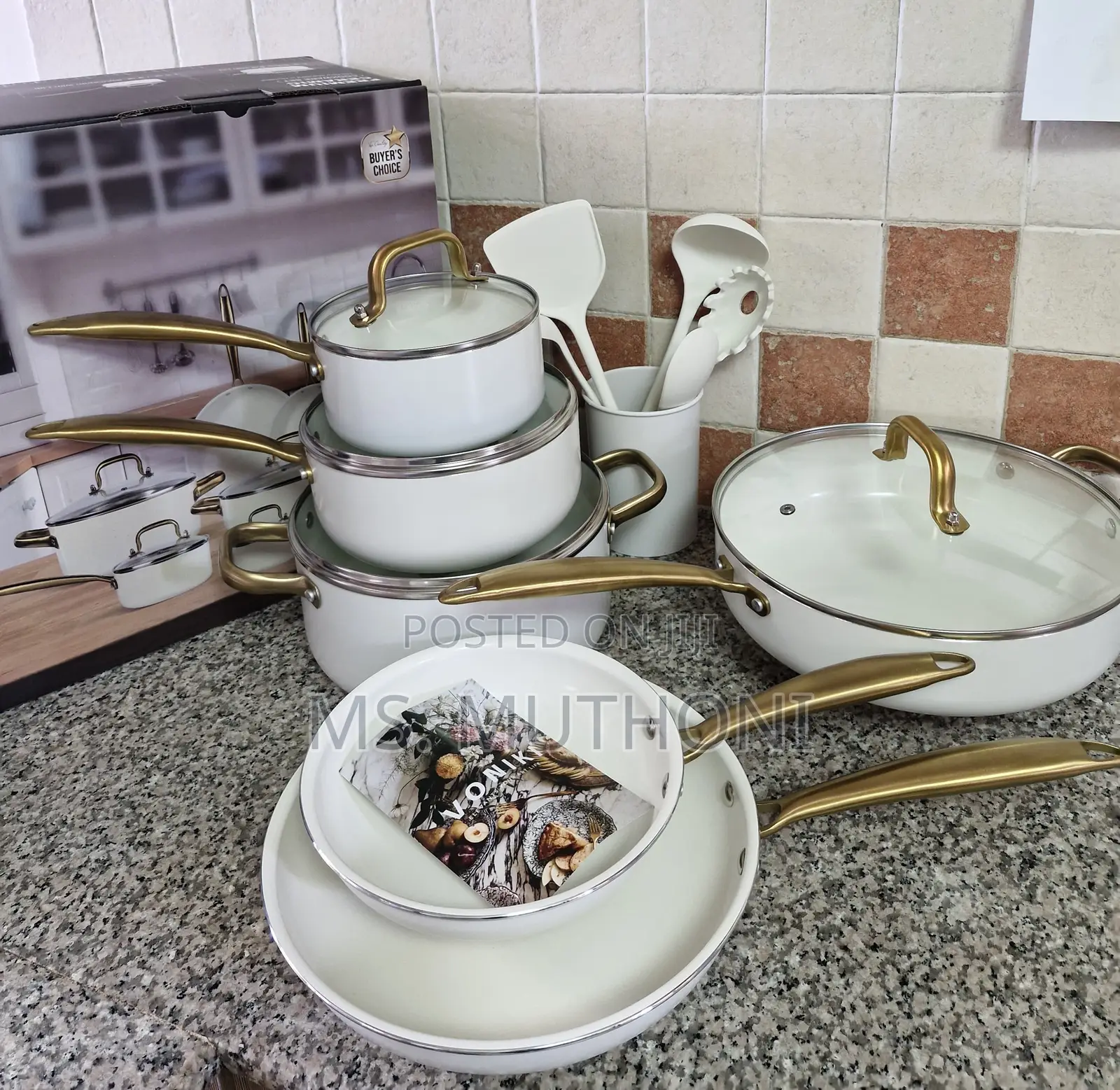 Premium Ceramic Cookware Set PFAS PFOA FREE Lead Cadmium