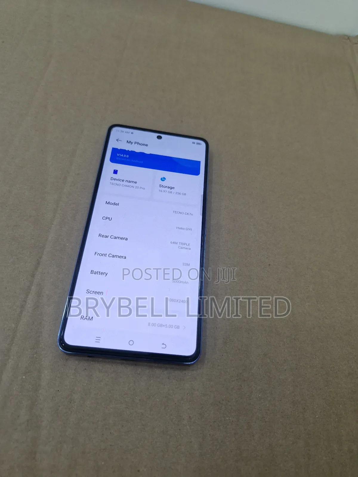 Tecno Camon 20 Pro 5G 256 GB Blue