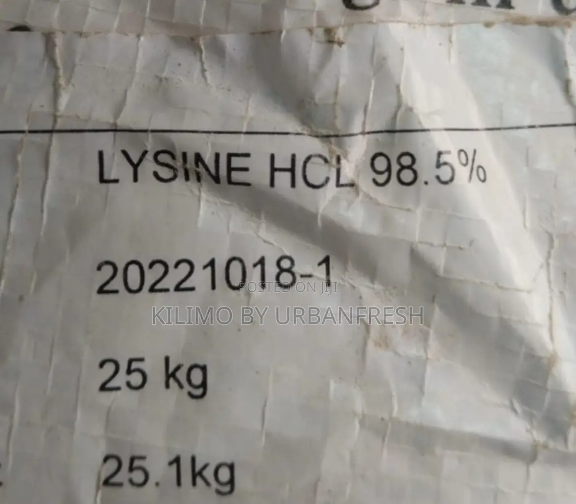 Lysine HCL 98.5% 1 Kg. For Livestock.