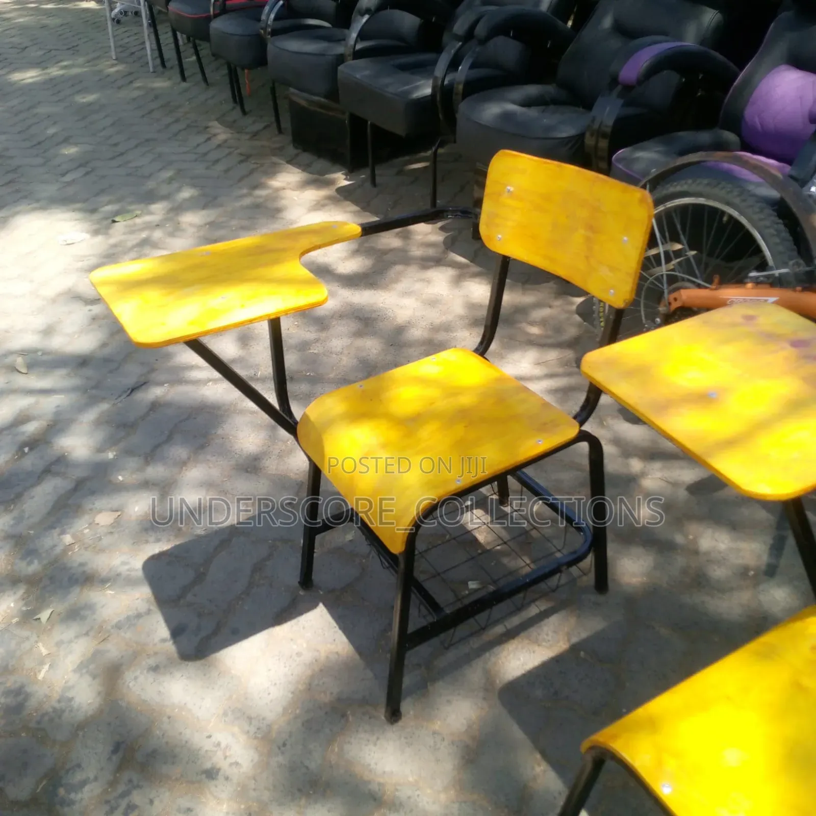 College Students Chairs With Writing Arm and Book Rack