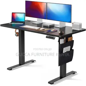 Office Tables: Electric Adjustable Home Office Computer Desk