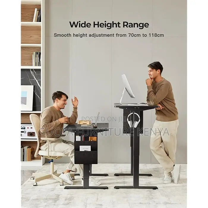 Office Tables: Electric Adjustable Home Office Computer Desk
