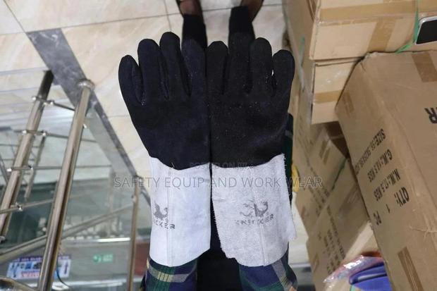 Industrial Leather Work Gloves - main view