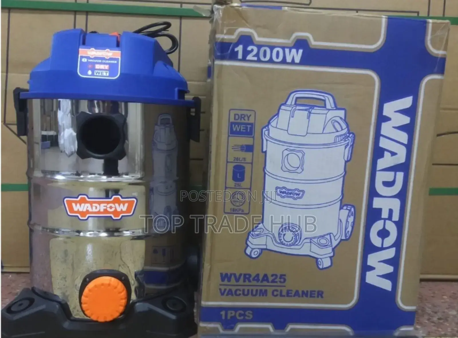 WADFOW Wet and Dry Vacuum Cleaner 25L 1200W
