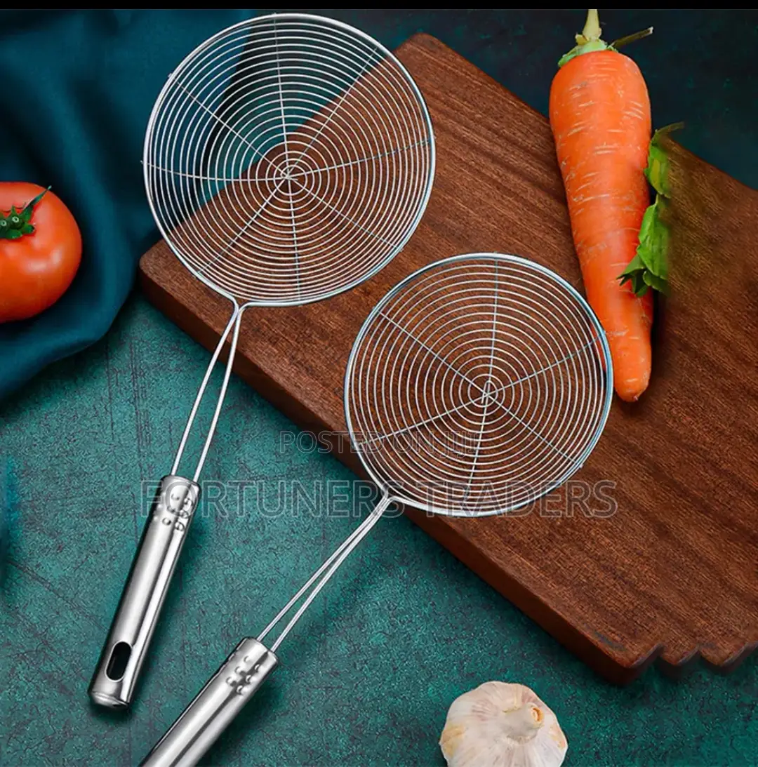 Stainless Steel Round Cylinder French Fries Chips Strainers
