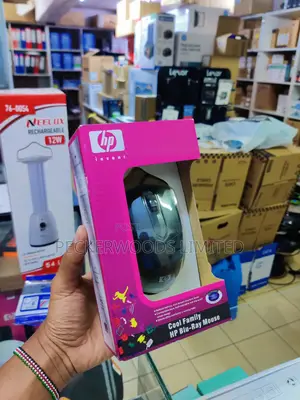 Original HP Wired Mouse in Circle