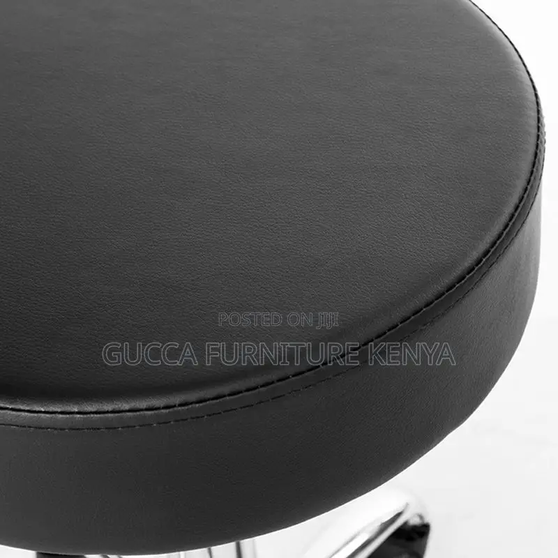 Home Chairs: Modern Adaptable Height Round Top Barstool