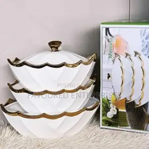 Oval Serving Pot Gold