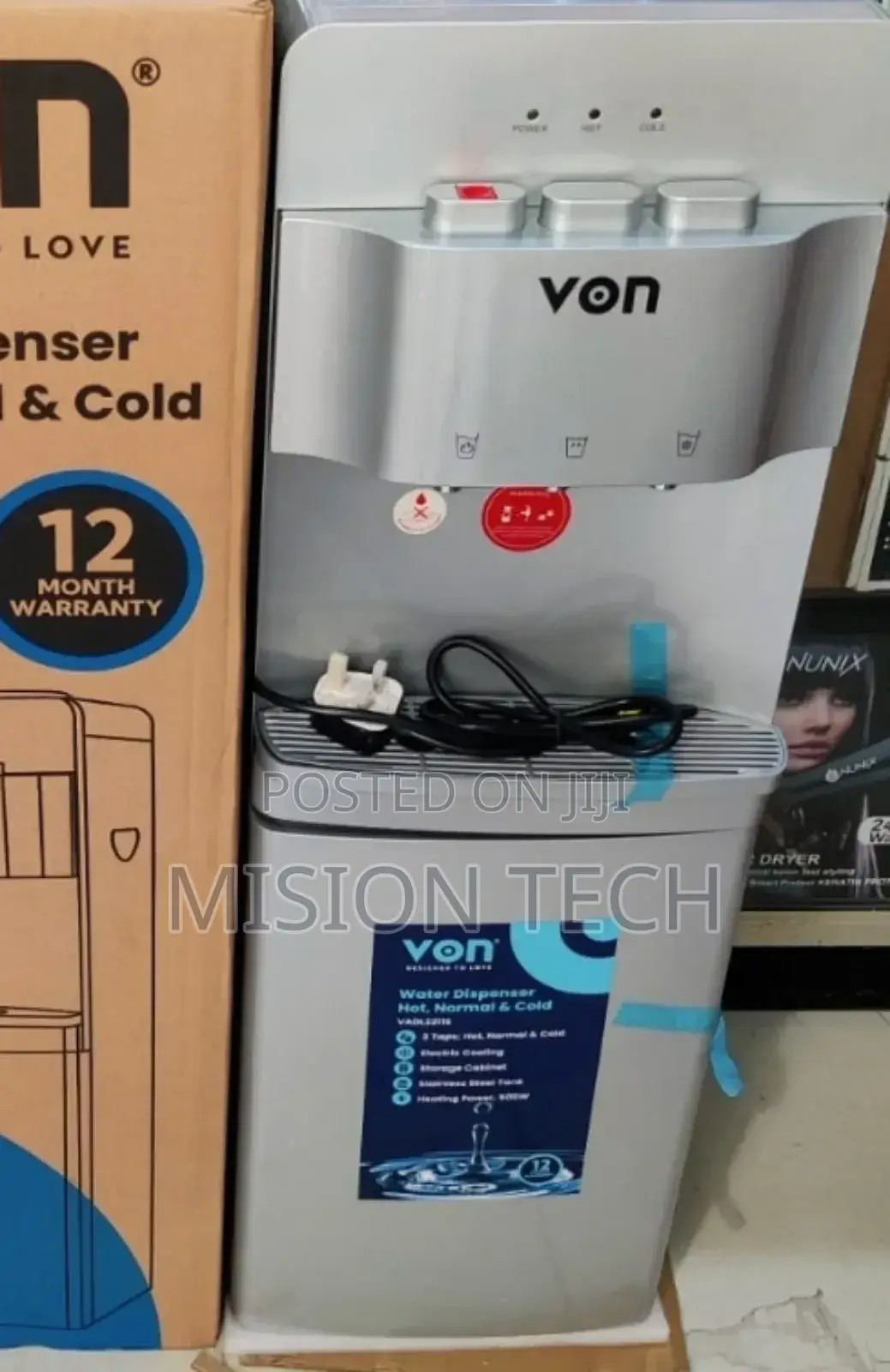 Von VADL2111S Hot Normal Water Dispenser - Silver °°√