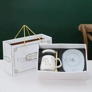 Ceramic Coffee Mug With Electric Cup Warmer Plate