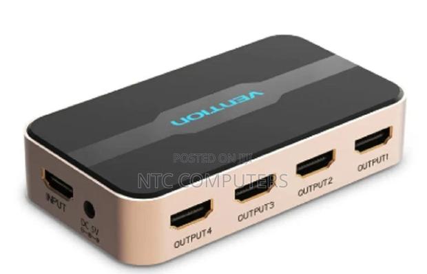 Vention 1 in 4 Out HDMI Splitter Black