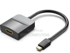 Vention Type-C to HDMI Adapter 0.15M Black ABS Type