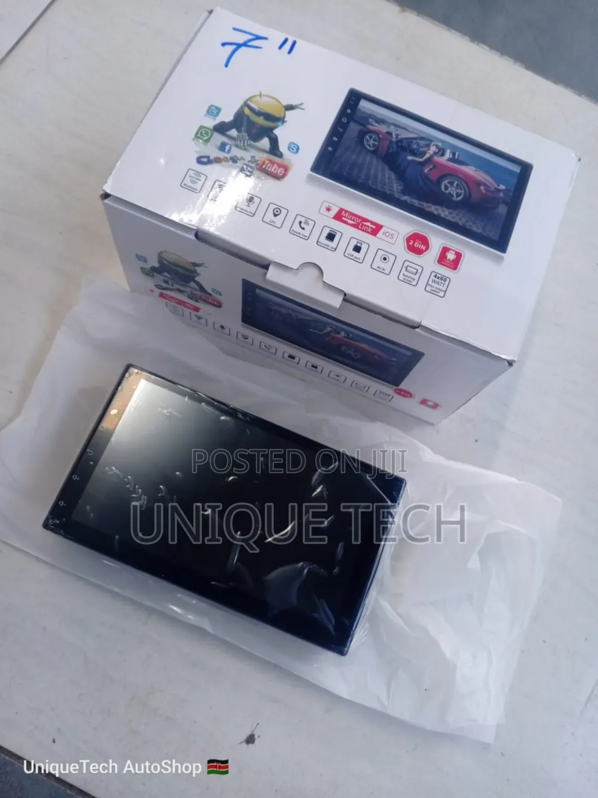 7" Android Automotive Media System- Dual Bluetooth, 2gb/32gb