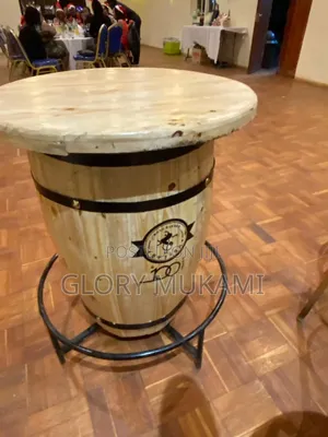 Wooden Table Barrel