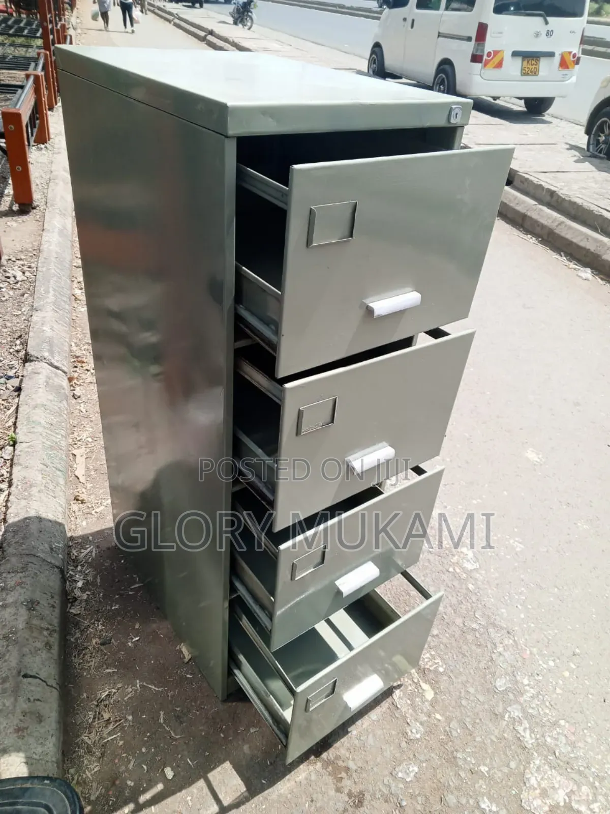 4 Drawer Filling Cabinet Metallic With Lock