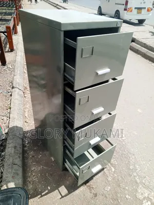 4 Drawer Filling Cabinet Metallic With Lock