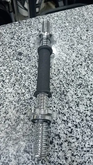 A Piece Standard Plates Dumbbell Bars; 1 Inch Sleeve With Locks