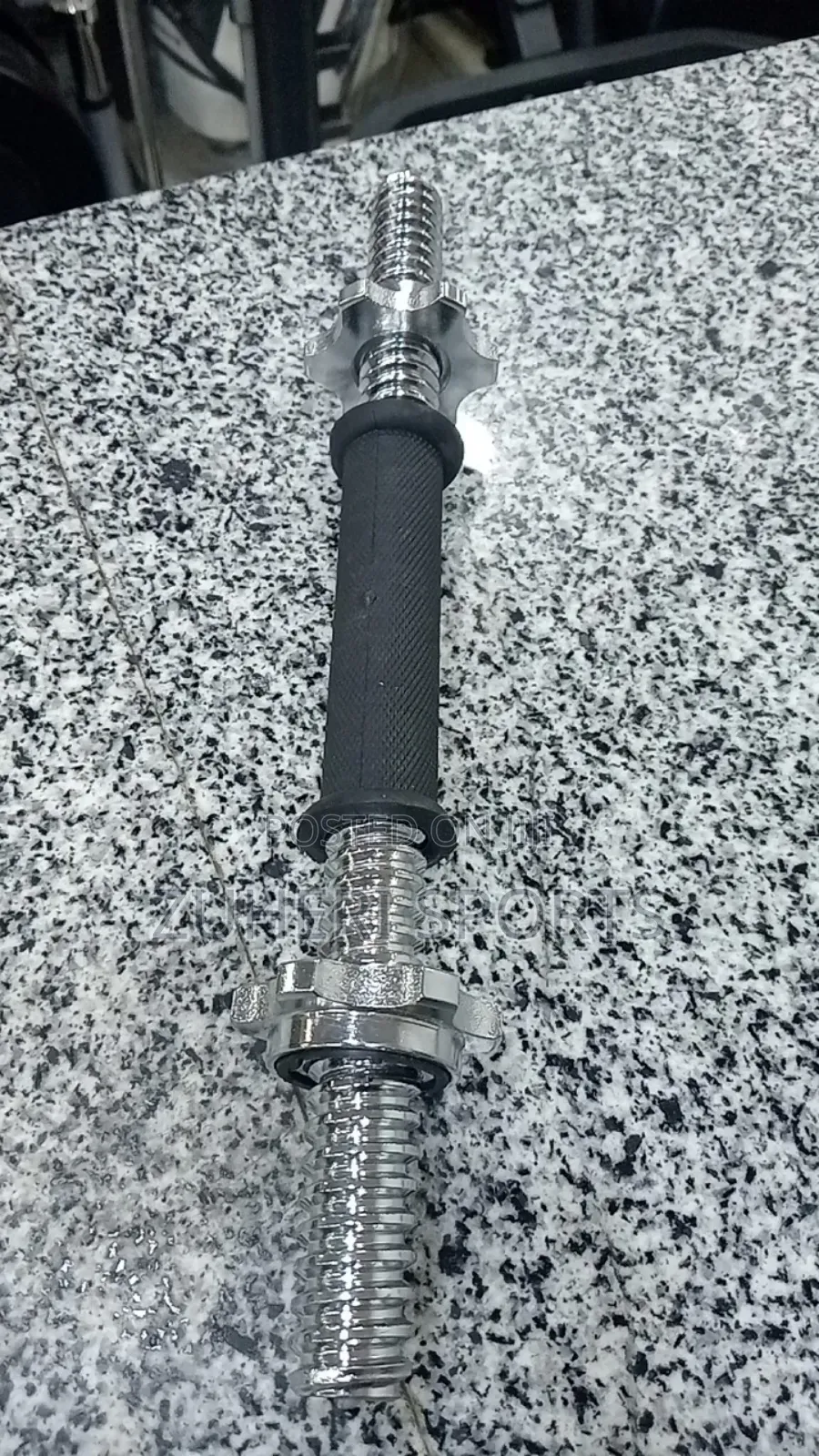 A Piece Standard Plates Dumbbell Bars; 1 Inch Sleeve With Locks