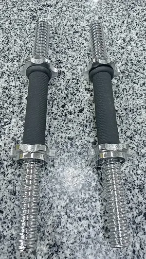 A Piece Standard Plates Dumbbell Bars; 1 Inch Sleeve With Locks