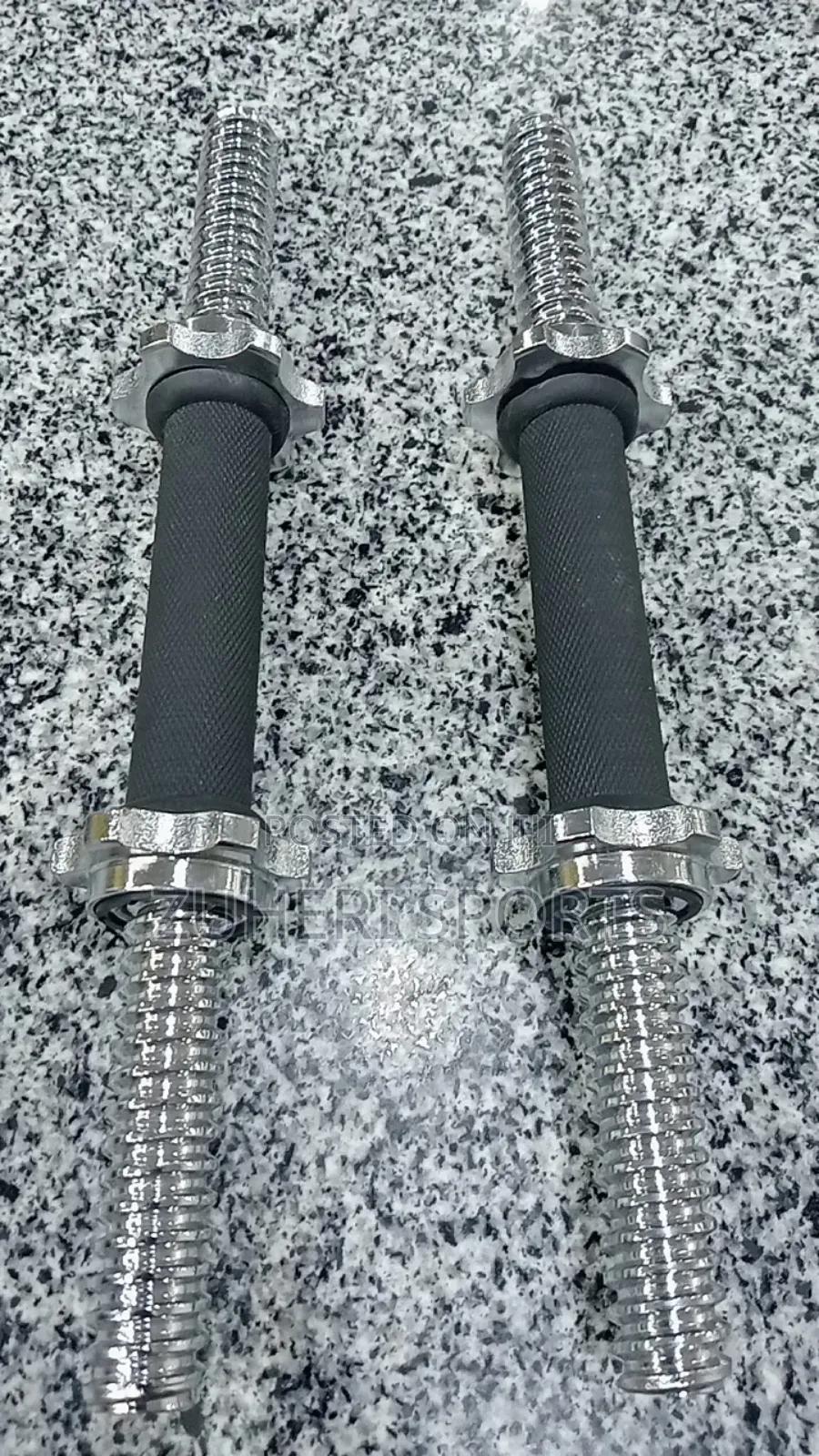 A Piece Standard Plates Dumbbell Bars; 1 Inch Sleeve With Locks