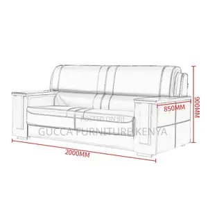Sofas:5-Seater Executive Business Negotiation Office Sofa