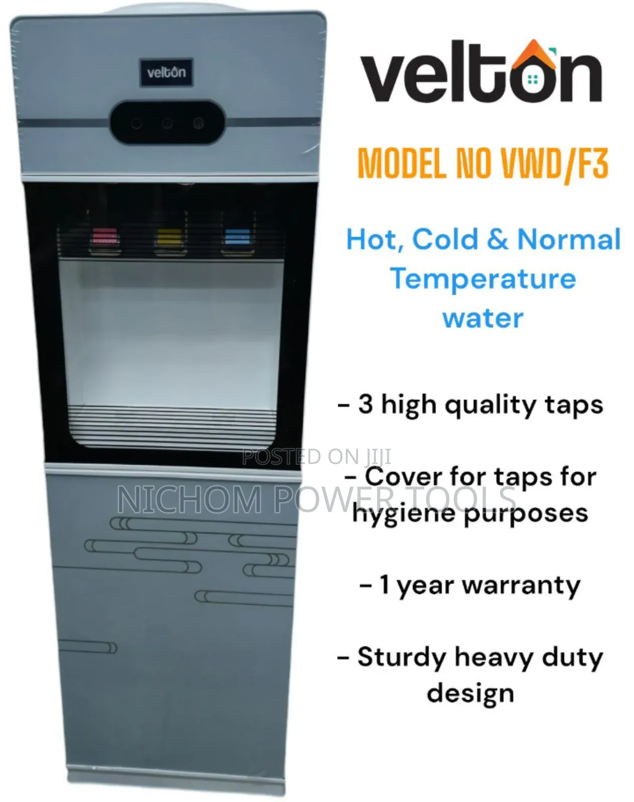 Velton Water Dispenser Hot,Cold Normal Temperature Water