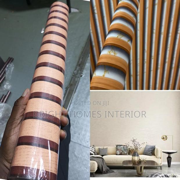 Flutted Panel Wallpaper Lines Wallpaper