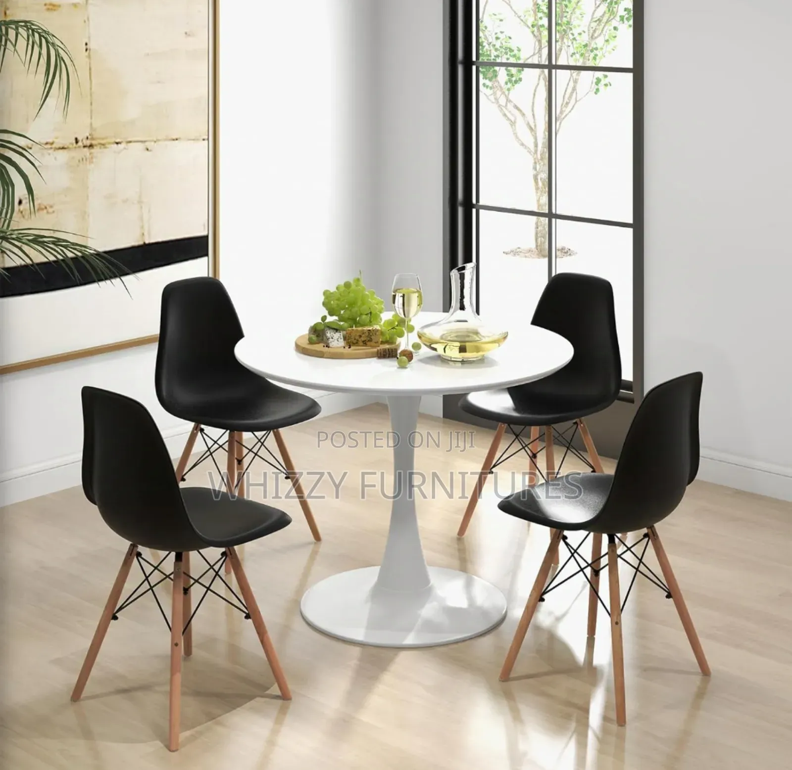 Four Seater Table and Chairs(Marble Table)