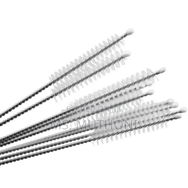 10pcs/Set Reusable Metallic Straw Cleaners - thumbnail 3