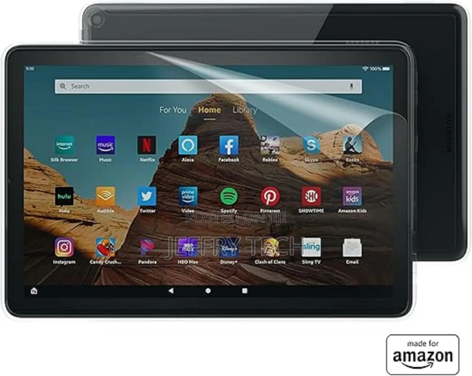 Glass Screen Protector for Fire HD 10 ( Generation 11th