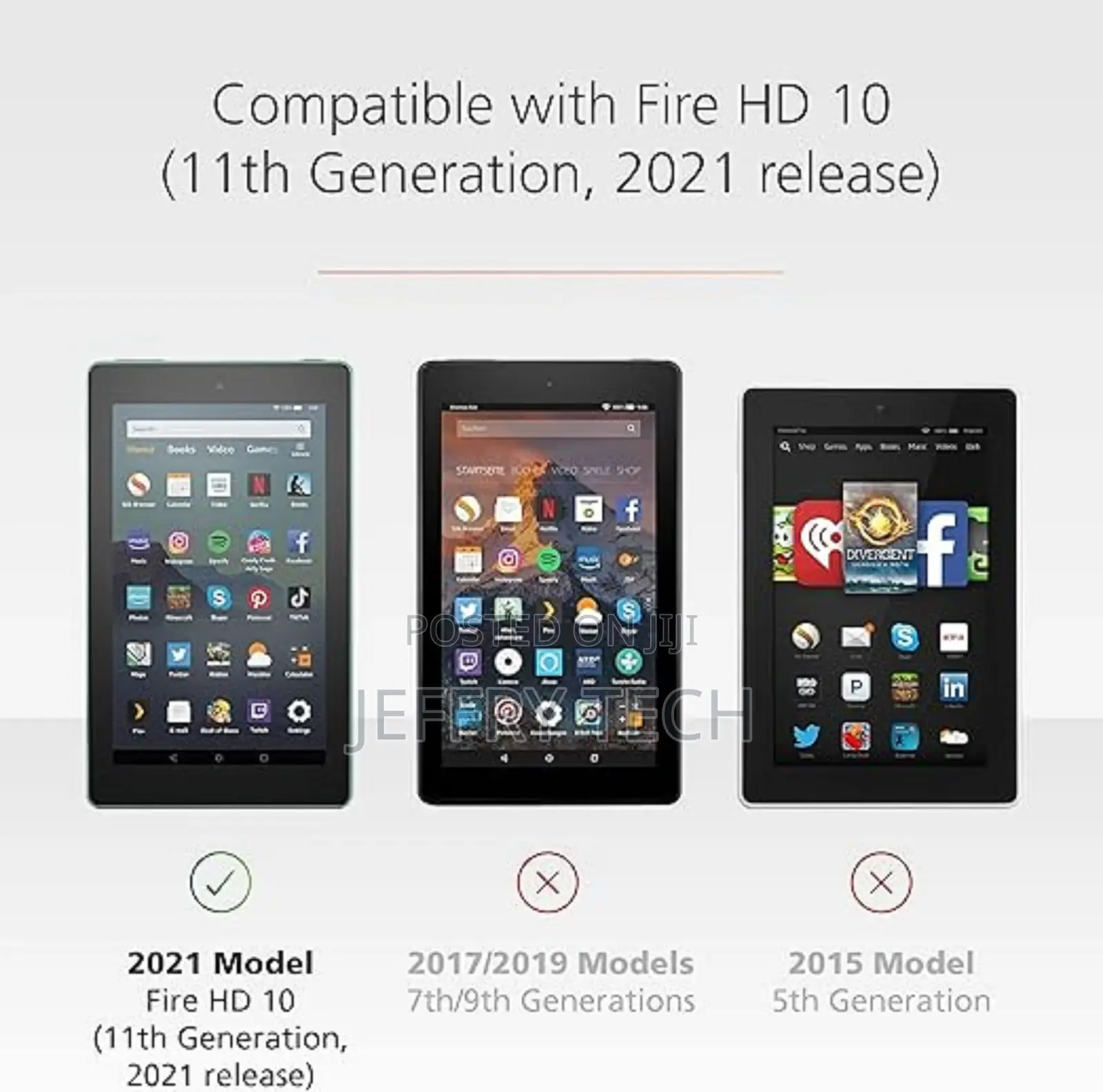 Glass Screen Protector for Fire HD 10 ( Generation 11th