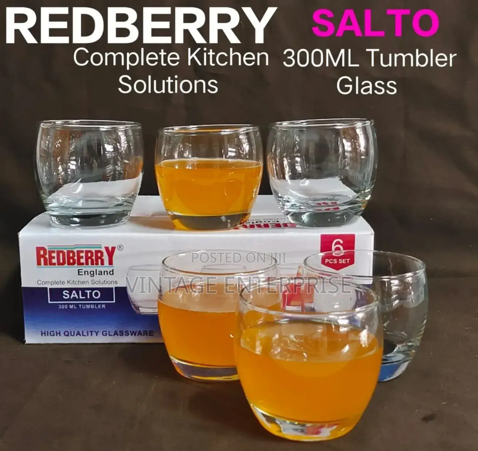 6pcs Glass Salto Set