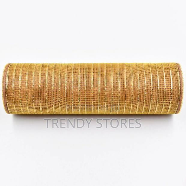 10 Yards Golden Mesh Ribbon