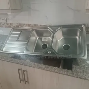 Kitchen Stainless Steel Double Bowl Single Drain Sink